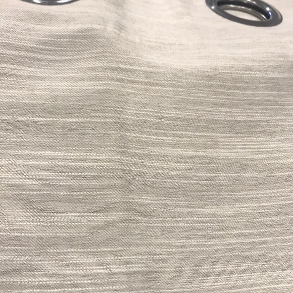 White (hint of light grey) 84” curtains - Picture 2 of 7